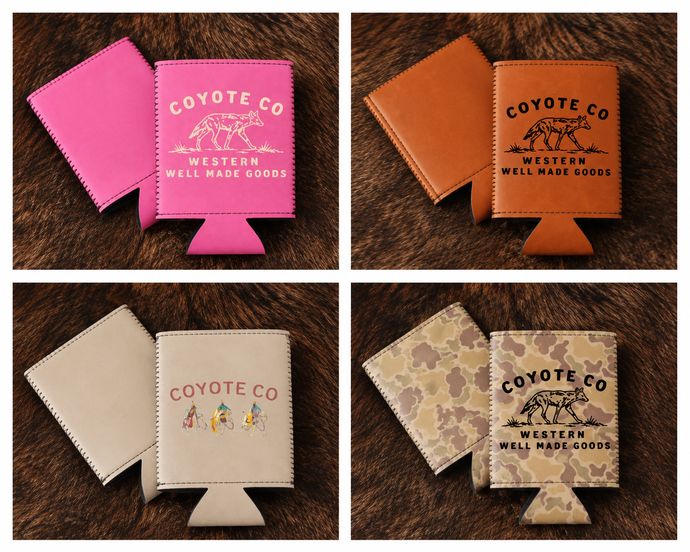 Leatherette Can Cooler